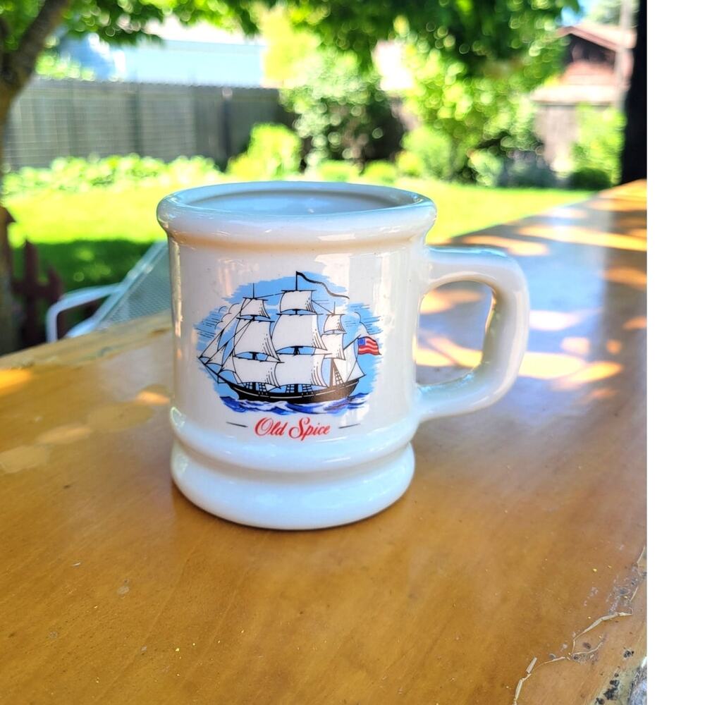 Vintage Old Spice Shaving Mug, Grand Turk 80s